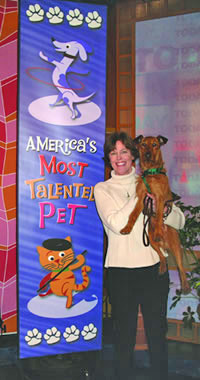 Anne Wiley and Murphy, her dog.