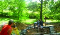 BSEN Students construct a rain garden